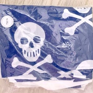 Twin Skull & Bones Pirate Bed Skirt - NEW